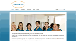Desktop Screenshot of physiocare-muenchen.de